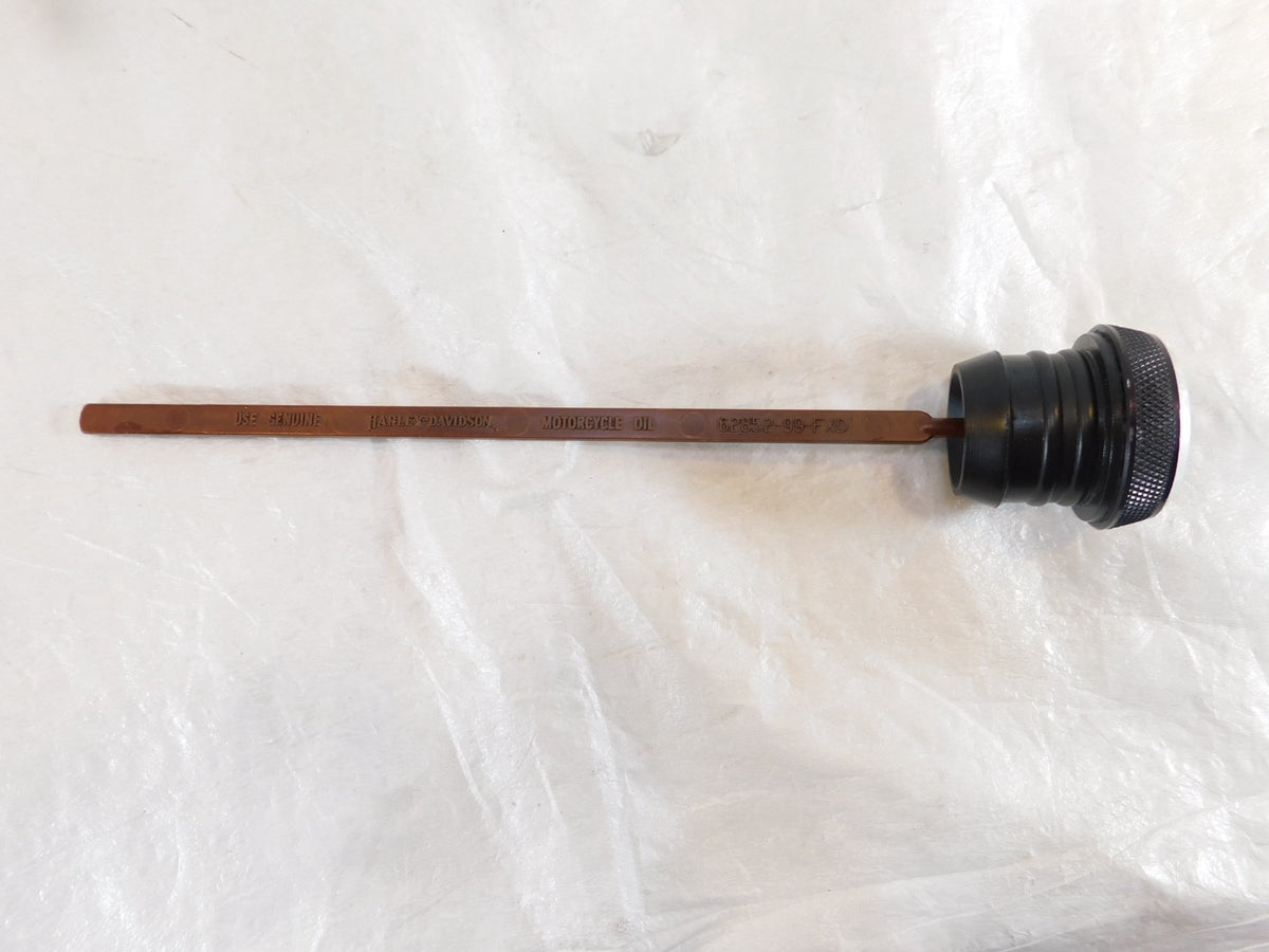 Harley Davidson Dyna Wide Super Glide Low Rider Black Engine Oil Level Dipstick - C3 Cycle