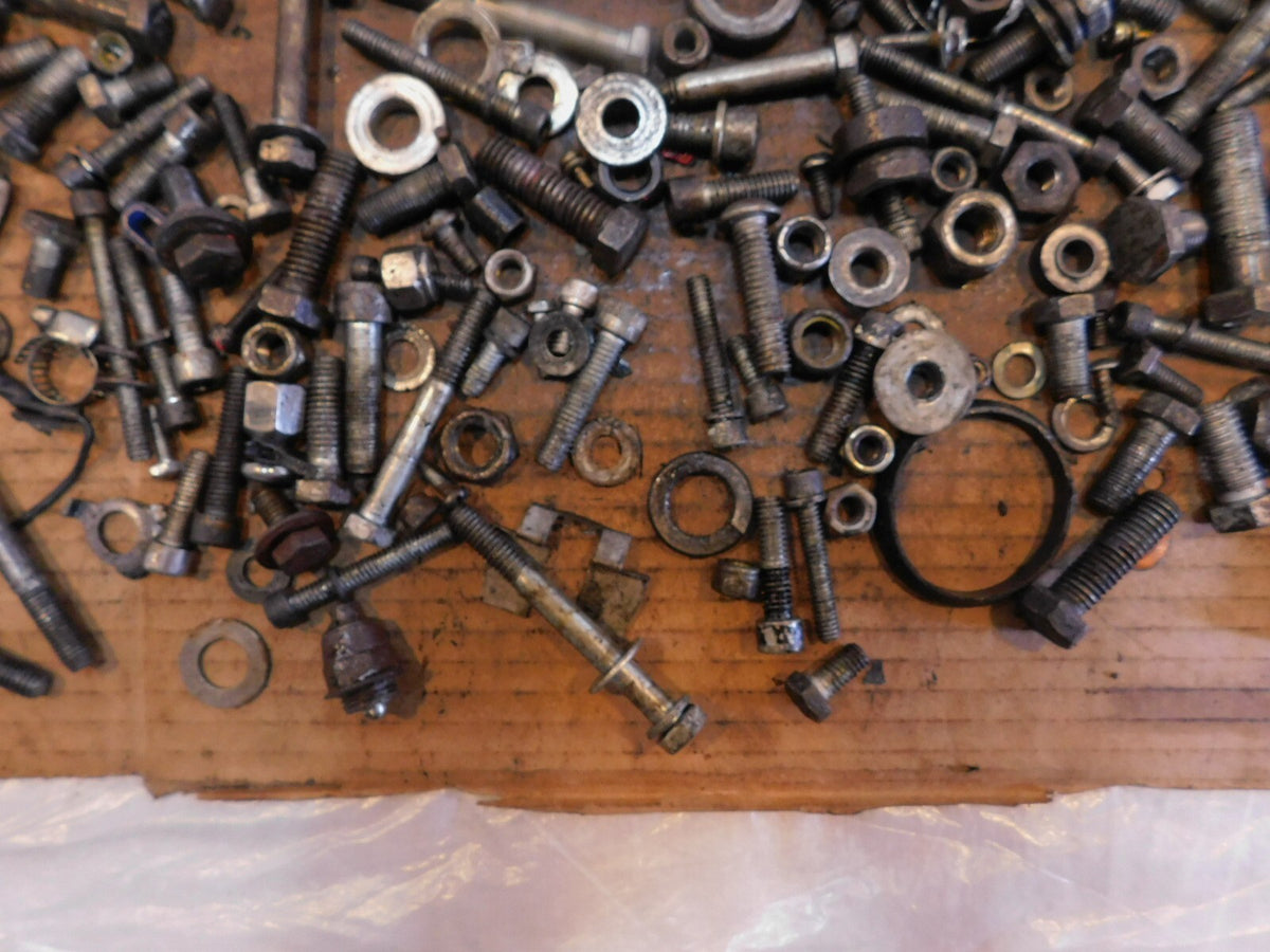 1986-1990 Harley Davidson Sportster 883 & 1200 Nut Bolt & Brackets Parts Box Lot - C3 Cycle