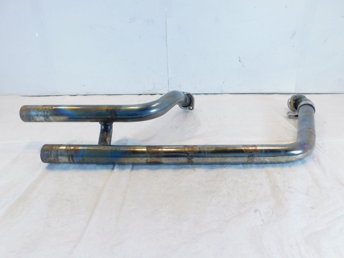 2005-2006 Harley Davidson Softail Deluxe Front Exhaust Header Pipes Assembly - C3 Cycle