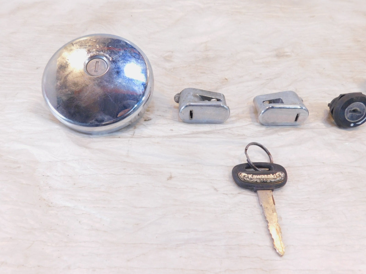 Kawasaki Vulcan 1500 Drifter Classic FI Ignition Switch Seat & Fuel Cap Lock Set - C3 Cycle