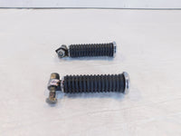Harley Touring FXR Dyna Sportster & Softail Black Rubber Footpegs Footrests