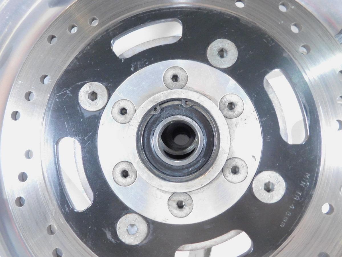 1995 & 1996 Buell M2 Thunderbolt Silver Rear Wheel Rim & Tire w/ Sprocket - C3 Cycle