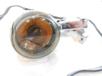 Harley Davidson Chrome Softail Dyna VRod Front Turn Signal Indicator w/ Bracket - C3 Cycle
