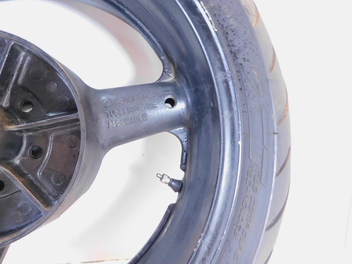 2001-2005 Suzuki Bandit GSF1200S GSF 1200 Black Cast Rear Wheel Rim & Tire - C3 Cycle