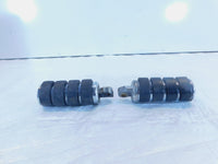 Pair Harley Touring FXR Dyna Sportster & Softail Black ISO Peg Footpeg Footrests