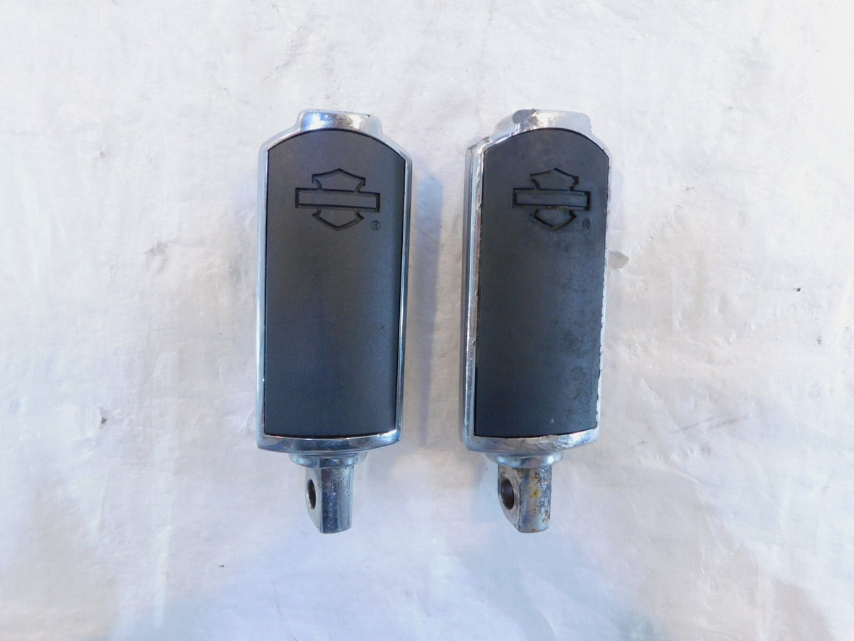 Harley Touring FXR Dyna Sportster & Softail Black & Chrome Footpegs Footrests