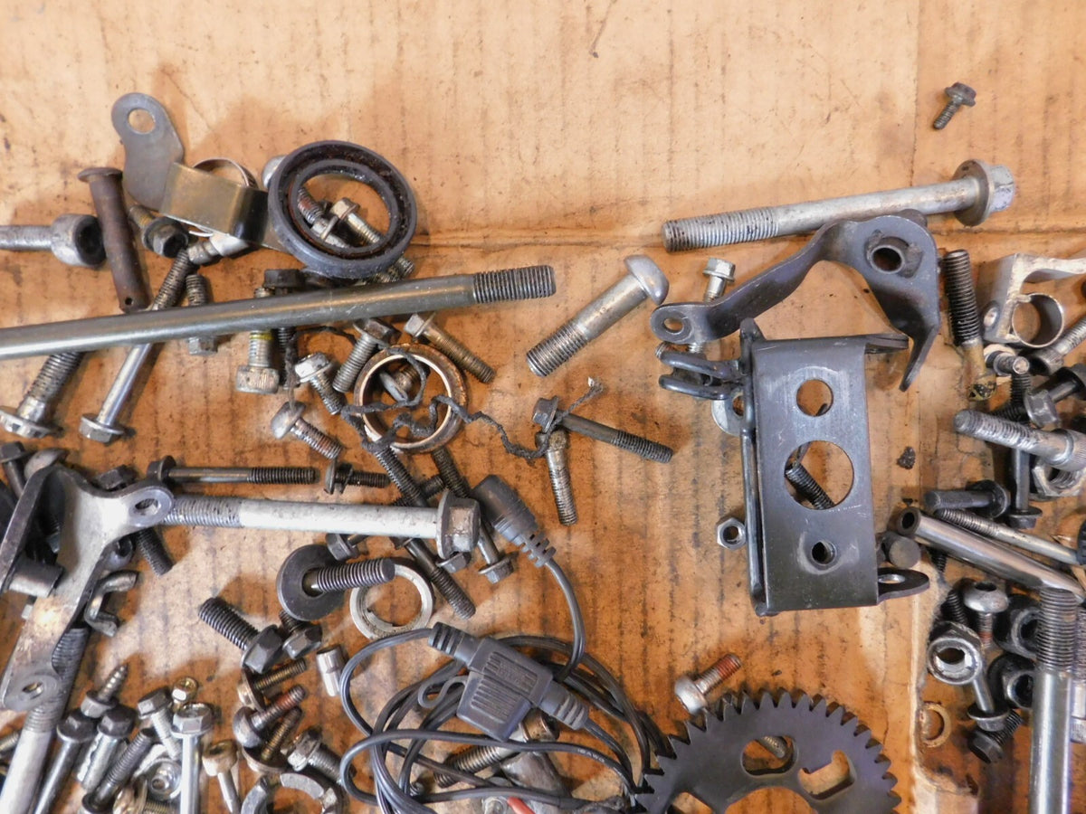 98 Honda VTR1000 Super Hawk Firestorm 1000 Nut Bolt & Bracket Hardware Parts Lot - C3 Cycle