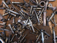 1986-1990 Harley Davidson Sportster 883 & 1200 Nut Bolt & Brackets Parts Box Lot - C3 Cycle
