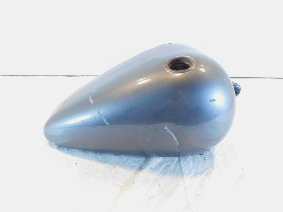 1996-2003 Harley Davidson Sportster 883 & 1200 Large Silver Petrol Fuel Gas Tank - C3 Cycle
