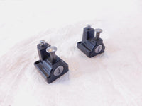 1983 Honda GL650 Silverwing 650 Pair Black Handlebar Top Bridge Locks - NO KEY - C3 Cycle