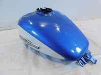 Harley Davidson Road Street & Electra Glide Blue Fuel Gas Petrol Tank - Dented - C3 Cycle