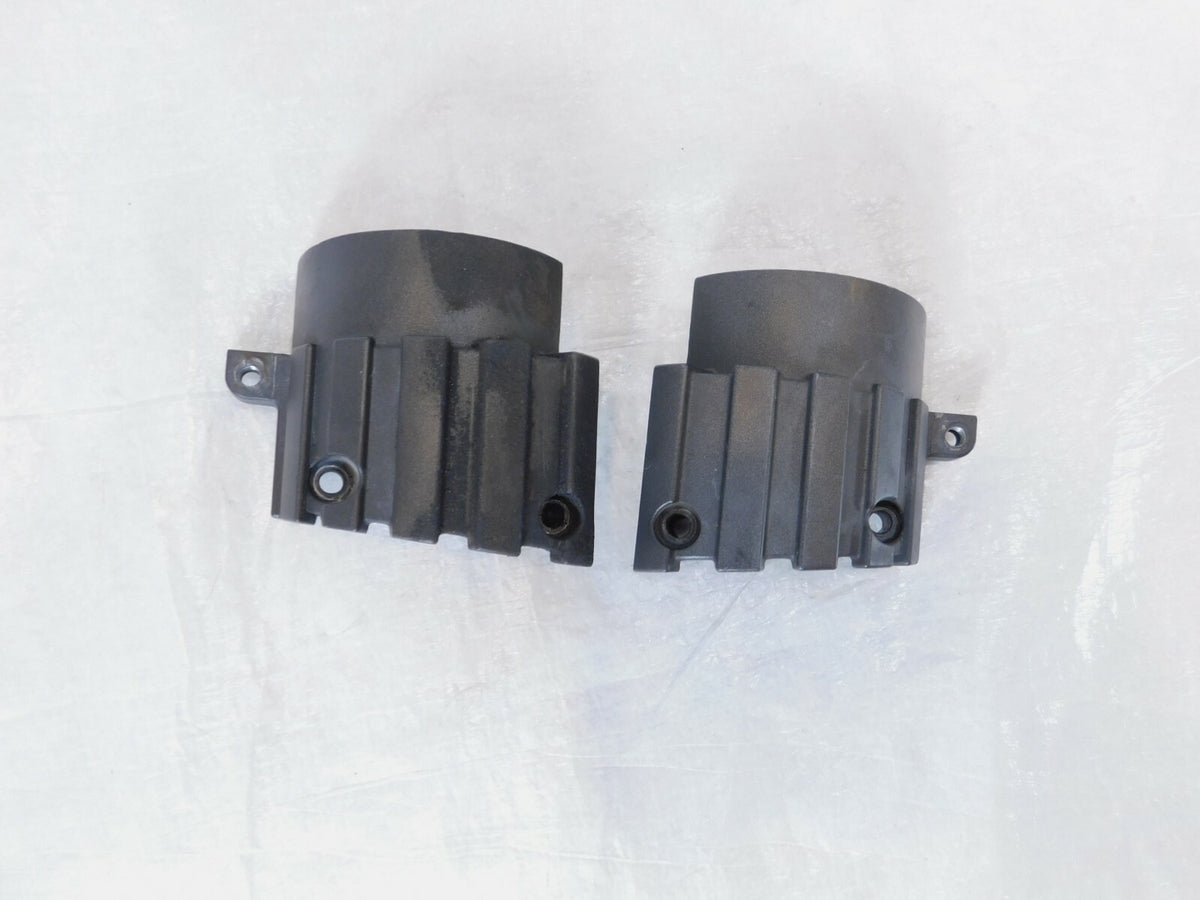 03-07 Yamaha VMax 1200 VMX12 Exhaust Header Pipe Heat Shield Flange Mount Covers - C3 Cycle