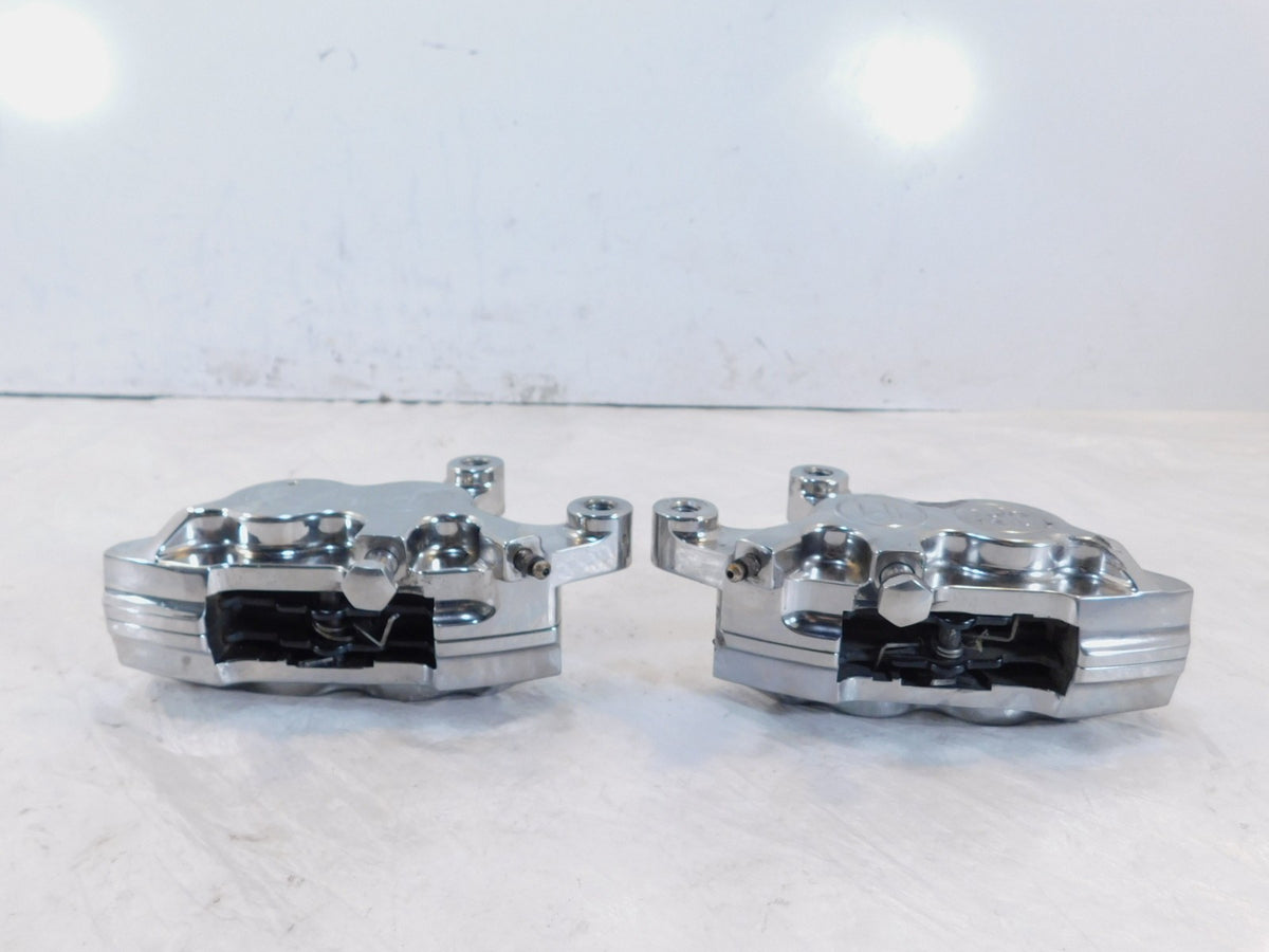 Harley Road King Electra Glide Chrome Peformance Machine Front Brake Calipers - C3 Cycle