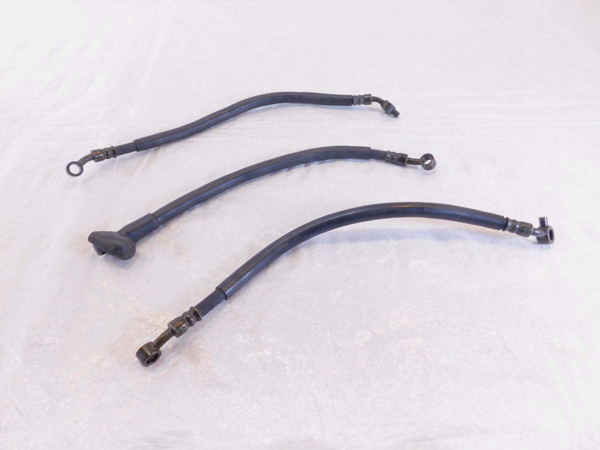 2002-2005 Kawasaki ZZR1200 ZX1200C Left/Right Front Wheel Brake Hose Pipe Lines - C3 Cycle