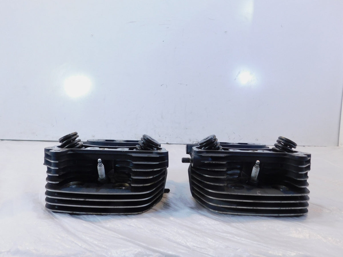 1991-2003 Harley Davidson Sportster XLH 1200 Black Cylinder Heads w/ Valves - C3 Cycle