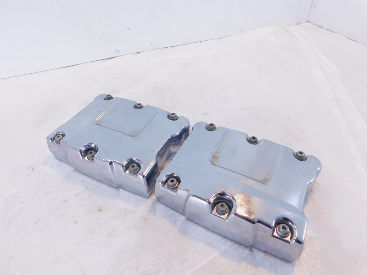 Harley Davidson Touring Dyna & Softail Chrome Cylinder Head Rocker Boxes