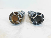 Harley Touring FXR Dyna Sportster & Softail Metal Ringed Footpegs Footrests - C3 Cycle