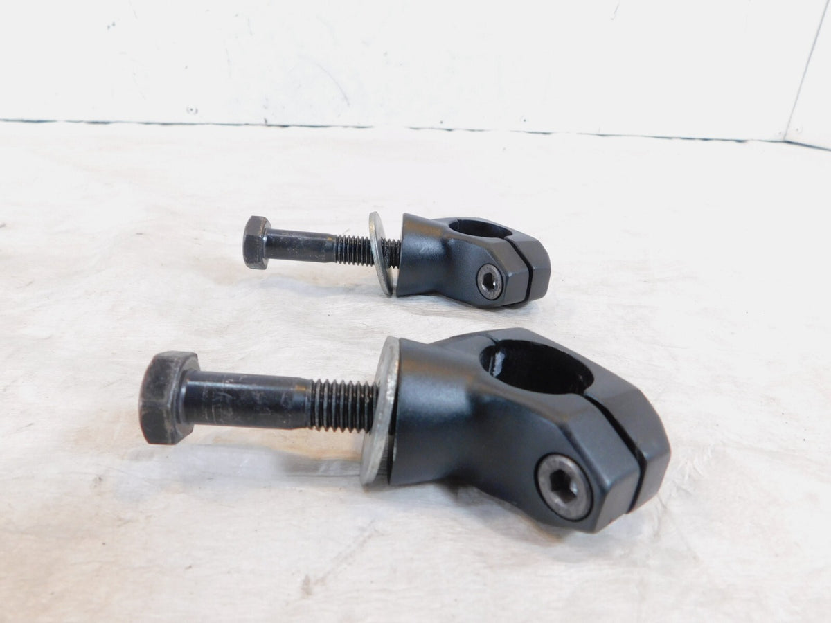 2010-2017 Victory Cross Country Black Handlebar Handle Bar Riser Mount Clamps - C3 Cycle