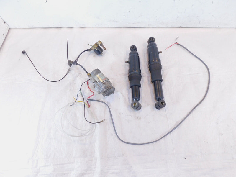Harley Road Street & Electra Glide Adjustable Rear Shock Absorbers Hoses & Pump