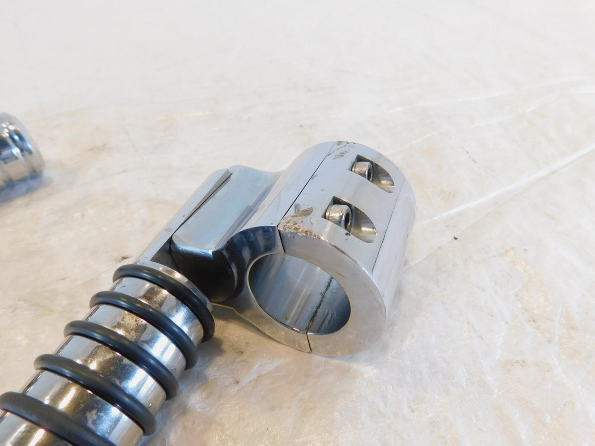 Harley Electra Glide & Road King Highway Footrest Footpeg Mount Bracket Clamps - C3 Cycle