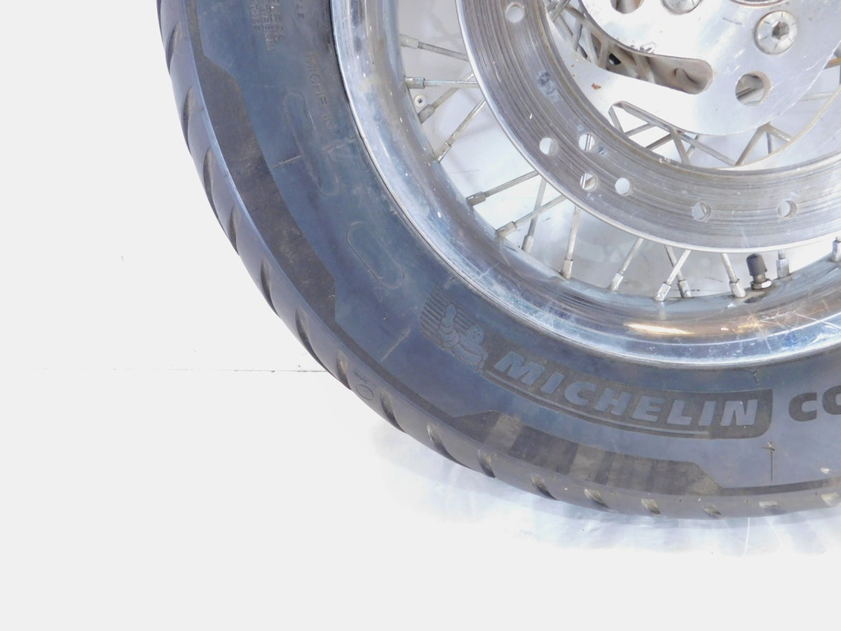 Harley Davidson Sportster 883 & 1200 Laced Rear Chrome Wheel Rim Tire & Rotor - C3 Cycle