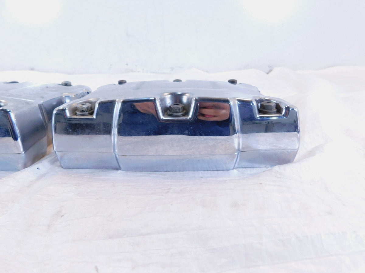 Harley Davidson Road King Dyna & Softail Chrome Cylinder Head Top Rocker Boxes - C3 Cycle