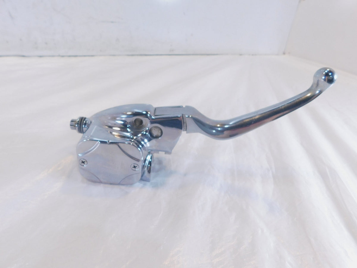 Harley Road King Electra Glide 11/16 Chrome Front Brake Master Cylinder w/ Cover - C3 Cycle