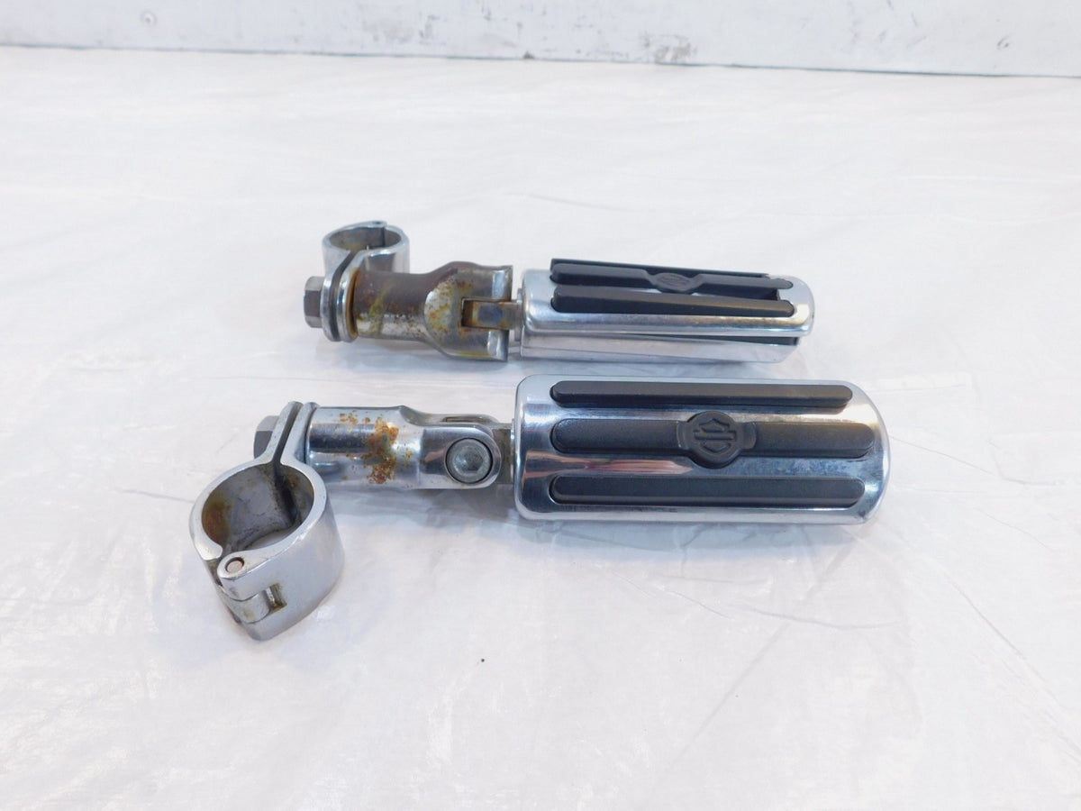 Harley Davidson Electra Glide & Road King Adjustable Highway Footrest Footpegs - C3 Cycle