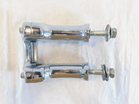 2005-2012 Harley Davidson Softail FLSTN Deluxe Chrome Handlebar Riser Brackets - C3 Cycle
