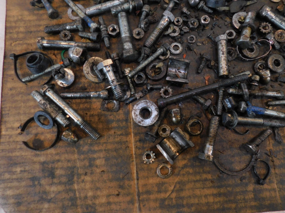 98 Harley Davidson Dyna Wide Glide FXDWG Engine Nut Bolt Brackets Parts Box Lot - C3 Cycle