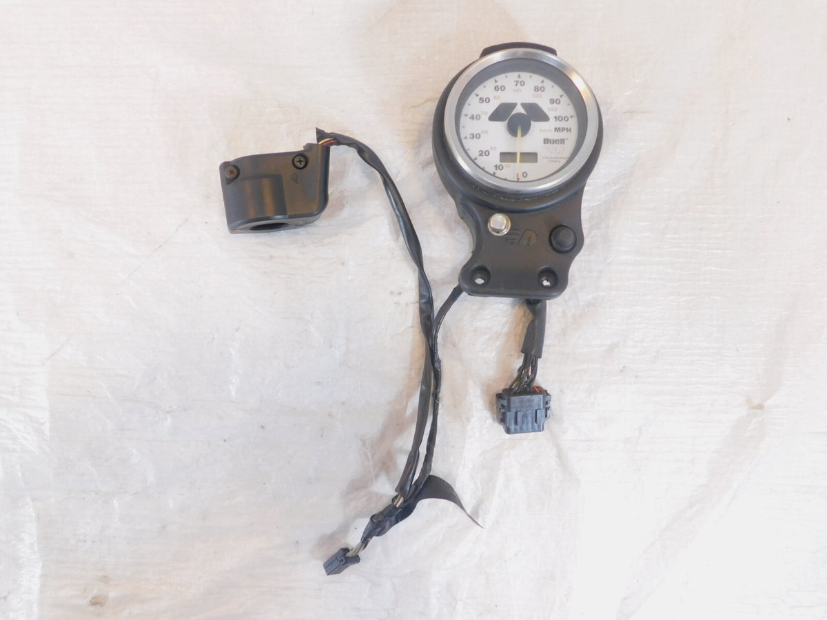 01-2010 Buell Blast 500 Speedometer Speedo & Odometer w/ Right Handlebar Switch