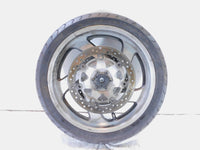 Honda GL1800 Goldwing 1800 Silver Cast 5 Front Wheel Rotors Rim & Tire - Crack - C3 Cycle