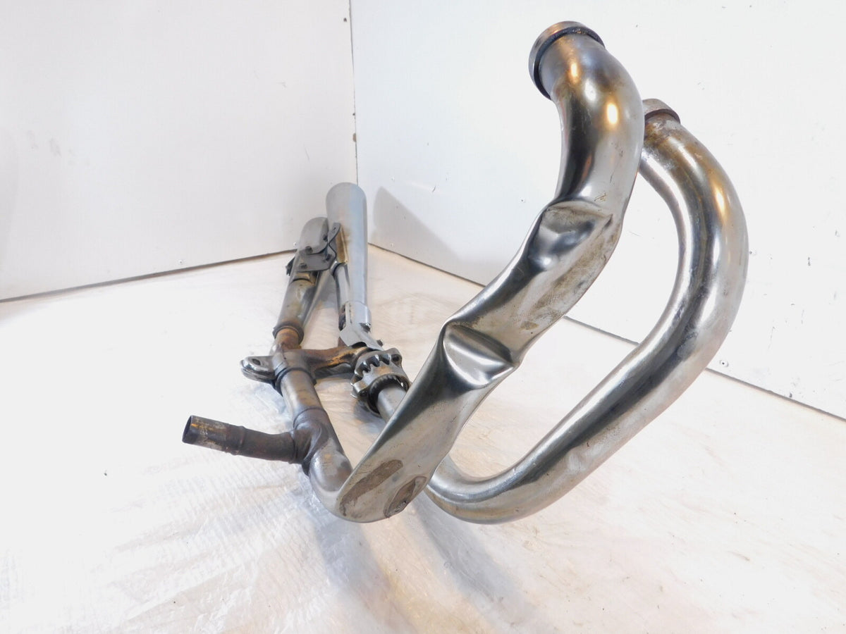 Honda CB1000 Chrome Rear Engine Left Exhaust Header Pipes & Mufflers -Damaged - C3 Cycle