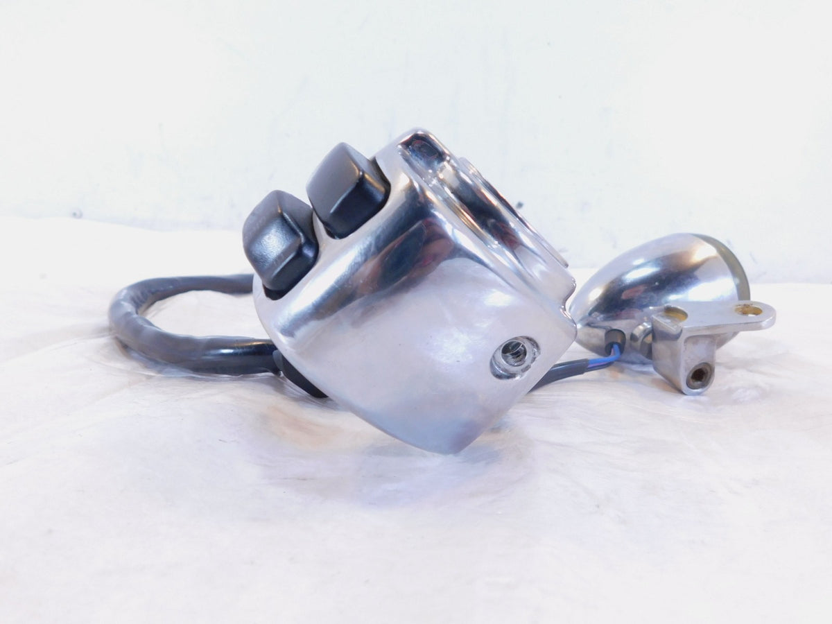 07-08 Harley Screamin Eagle CVO Road King Chrome Left Handlebar Switch Buttons - C3 Cycle