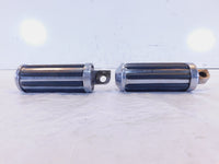 Pair Harley Touring FXR Dyna Sportster & Softail Black ISO Peg Footpeg Footrests - C3 Cycle