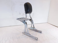 Harley Dyna Wide Glide Street Bob Rear Passenger Backrest Sissybar Pad & Bracket - C3 Cycle