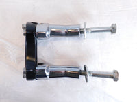 Harley Davidson Sportster 883 & 1200 Black Handlebar Riser Mount Bracket Clamps - C3 Cycle
