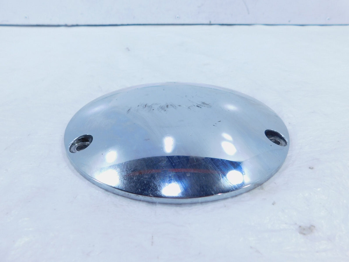 Harley Davidson Evo Softail Dyna & FXR Left Engine Chrome Derby Clutch Cover - C3 Cycle