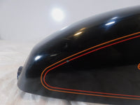 93-94 Harley Davidson Sportster 883 & 1200 Black Logo Fuel Gas Tank - Dented - C3 Cycle
