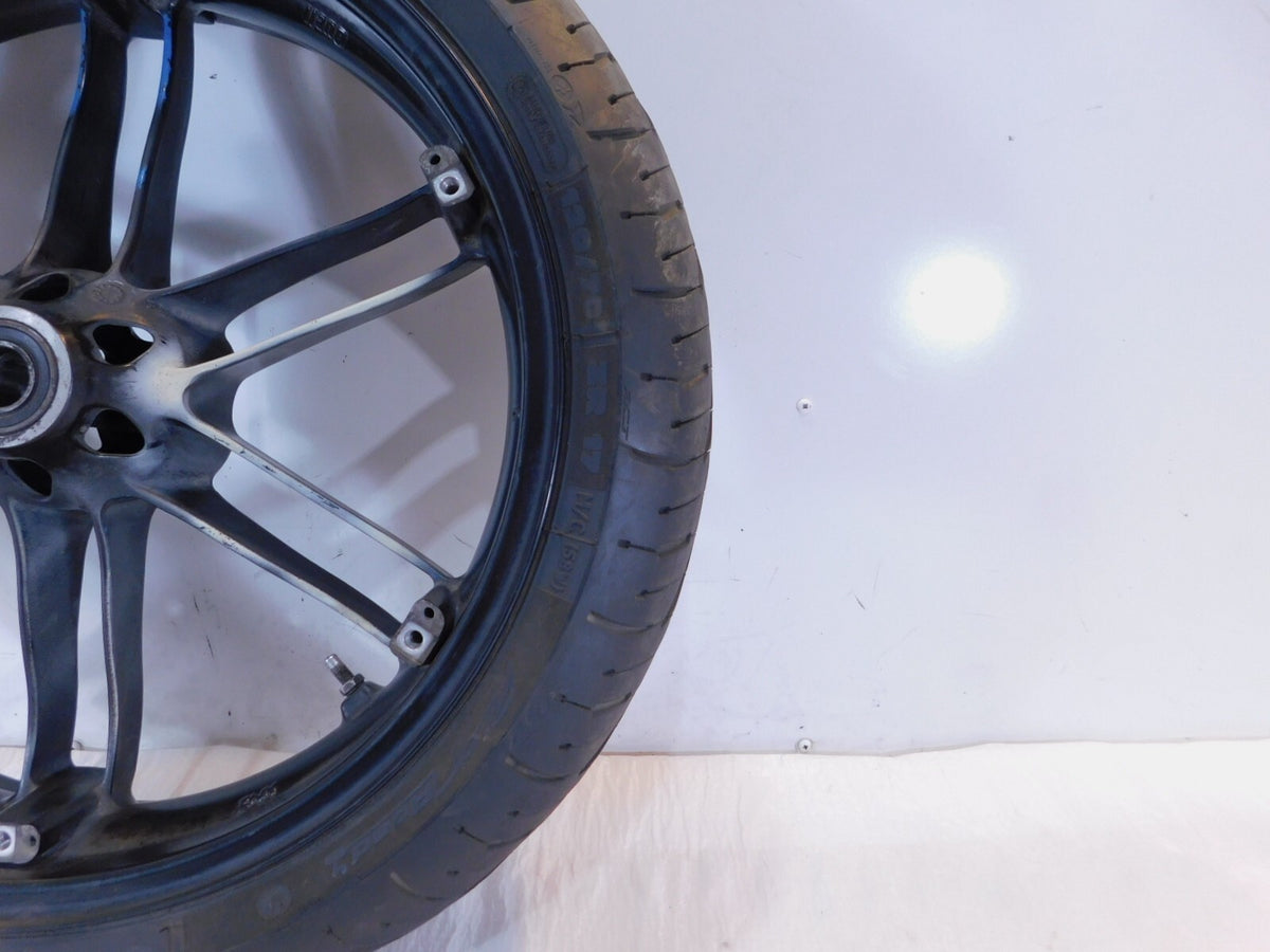 2006-2010 Buell XB XB12 XB12X Ulysses Cast 6 Spoke Front Black Wheel Rim & Tire - C3 Cycle