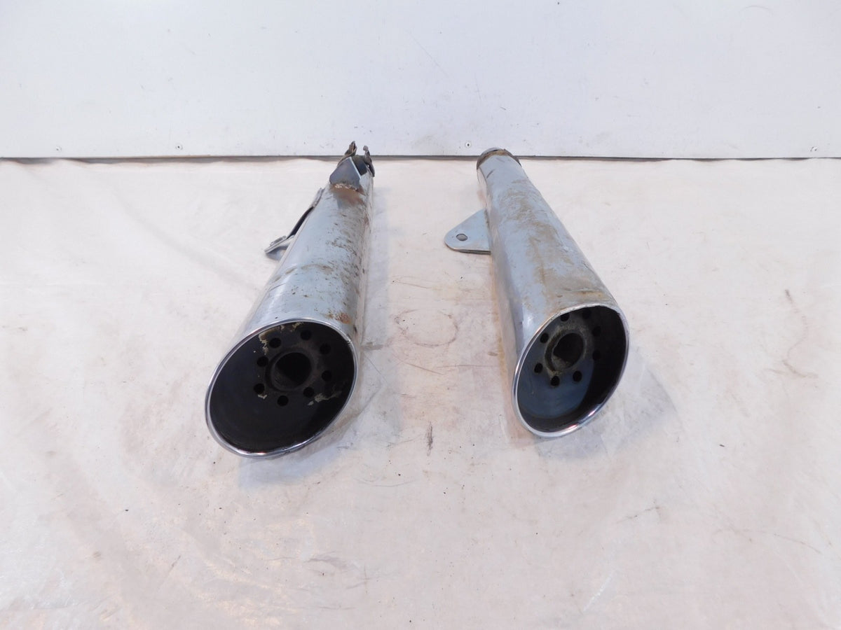 1982-1983 Yamaha XJ750 Maxim 750 Chrome Left/Right Exhaust Muffler System Pipes - C3 Cycle