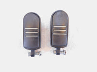 Harley Touring FXR Dyna Sportster & Softail Metal & Rubber Footpegs Footrests - C3 Cycle