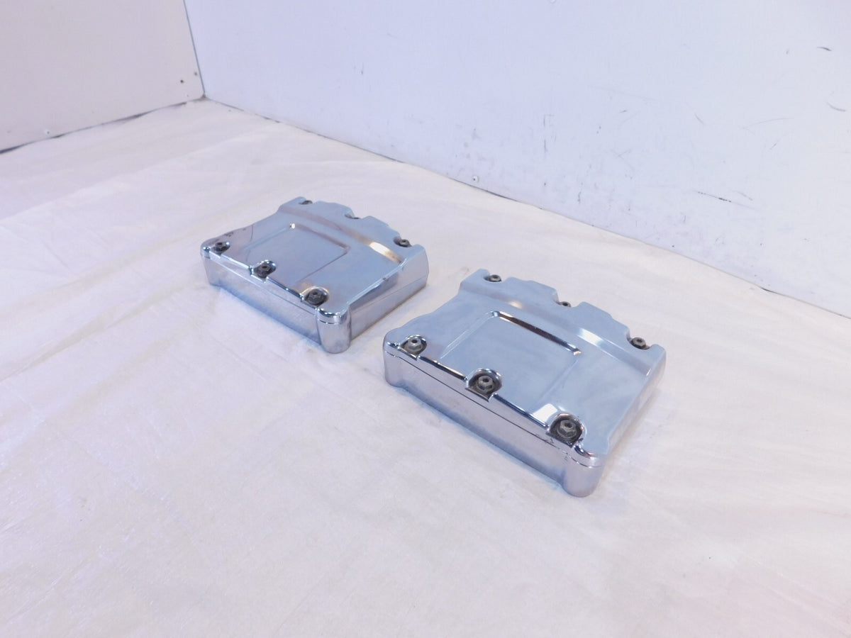 Harley Davidson Touring Dyna & Softail Chrome Cylinder Head Rocker Boxes - C3 Cycle