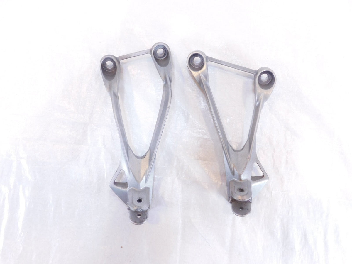 2005-2008 Kawasaki Ninja ZX6R ZX6RR ZX600 Rear Passenger Foot Rest Pegs Brackets - C3 Cycle