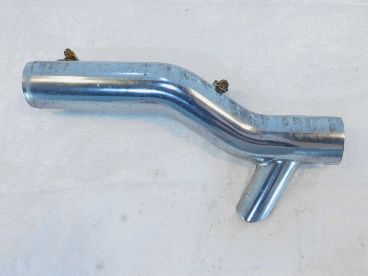 Harley Softail Fat Boy & Blackline Chrome Rear Exhaust Pipe Cover Heat Shield - C3 Cycle