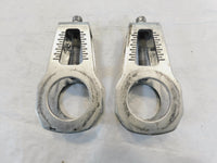 14-17 Ducati Monster 821 M821 Swingarm Rear Axle Chain Adjuster Puller Brackets - C3 Cycle