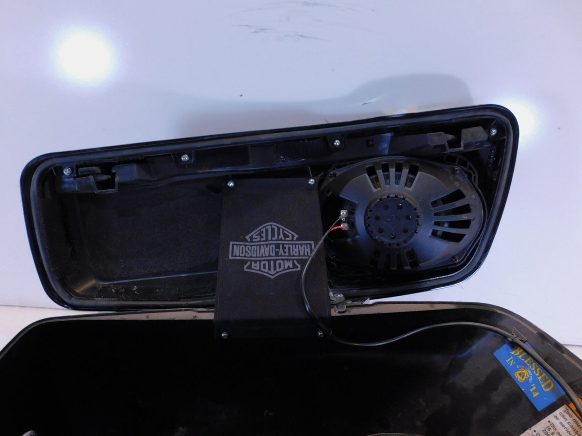 Harley Davidson Road King Electra Glide Black Left Speaker Saddlebag Side Bag - C3 Cycle