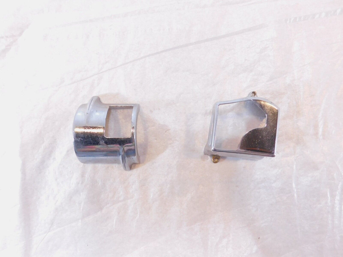 Honda VTX1800 VTX1800R VTX1800S Chrome Left Handlebar Turn Signal Switches Cover - C3 Cycle