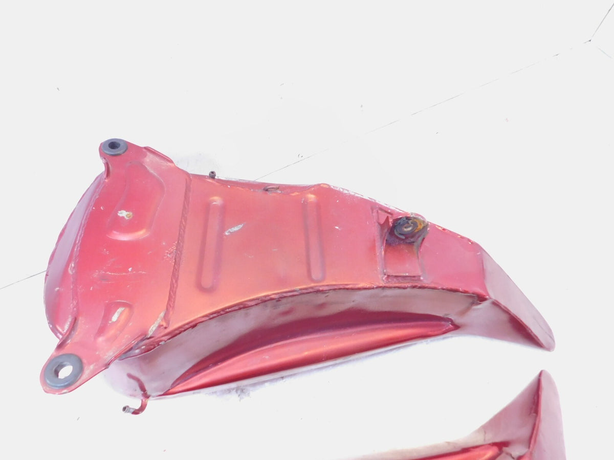 85-90 Harley Davidson Softail FXSTC Custom Left Right Red Fuel Gas Petrol Tanks