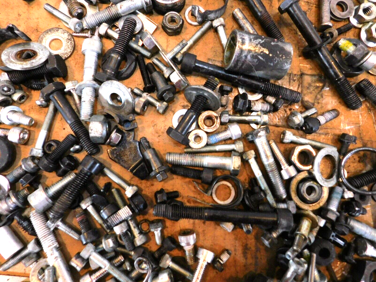2005 05 Victory Vegas Misc Hardware Nuts Bolts Brackets Washers Parts Box Lot - C3 Cycle